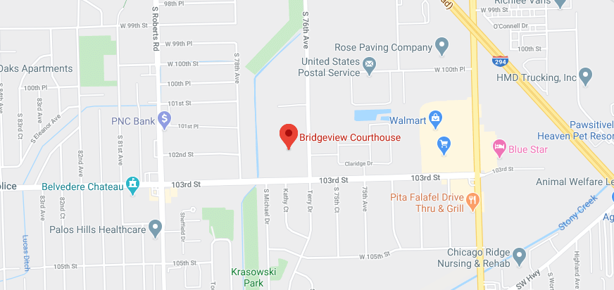 Bridgeview Courthouse Map | Traffic Lawyers Bridgeview
